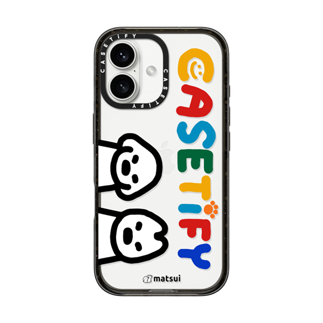 matsui x CASETiFY iPhone 16 ケース ブラック インパクトケース matsui - CASETIFY_A