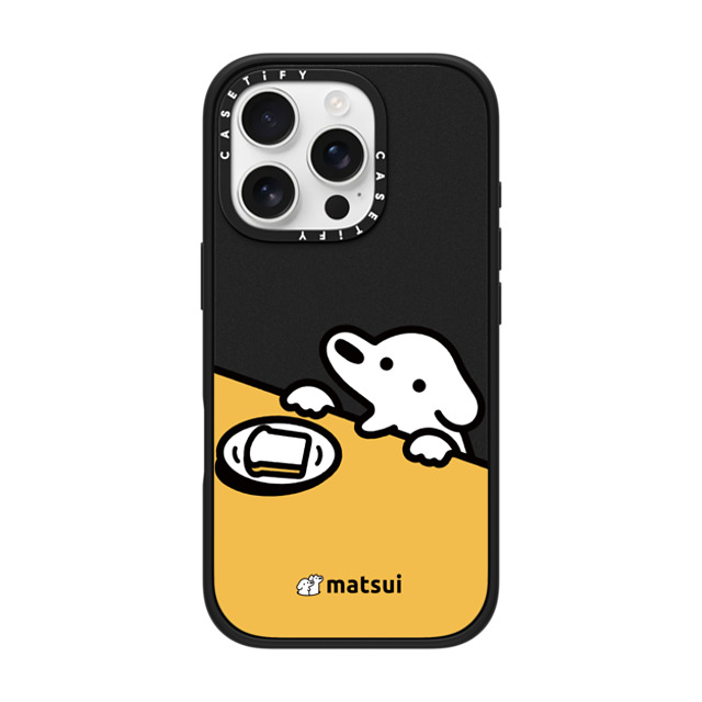 matsui x CASETiFY iPhone 16 Pro ケース マットブラック インパクトケース パン