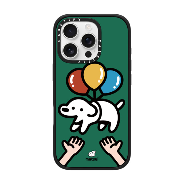 matsui x CASETiFY iPhone 16 Pro Case Dog,Animal Matte Black Impact Case MagSafe Compatible Catch me! Back to School matsui x CASETiFY iPhone 16 Pro Case Dog,Animal Matte Black Impact Case MagSafe Compatible Catch me! Back to School