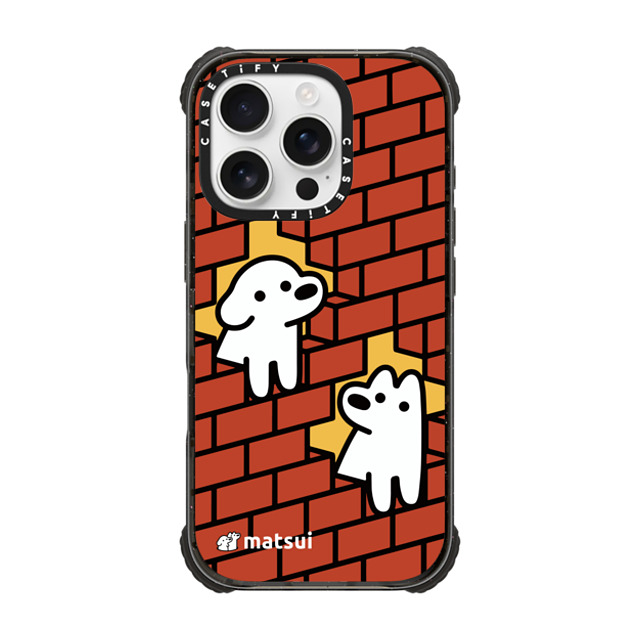 matsui x CASETiFY iPhone 16 Pro ケース Dog,Animal ブラック ウルトラ インパクトケース MagSafe 対応 Yo who Father's Day matsui x CASETiFY iPhone 16 Pro ケース Dog,Animal ブラック ウルトラ インパクトケース MagSafe 対応 Yo who Father's Day