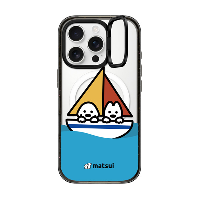 matsui x CASETiFY iPhone 16 Pro Case Dog,Animal Black インパクトリングスタンドケース MagSafe対応 Swaying Father's Day matsui x CASETiFY iPhone 16 Pro Case Dog,Animal Black インパクトリングスタンドケース MagSafe対応 Swaying Father's Day