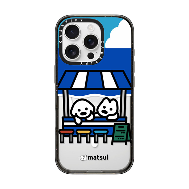 matsui x CASETiFY iPhone 16 Pro ケース ブラック インパクトケース MagSafe対応 BEACH STORE