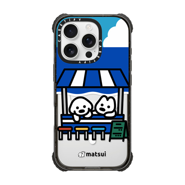 matsui x CASETiFY iPhone 16 Pro Case Black ウルトラ インパクトケース MagSafe 対応 BEACH STORE matsui x CASETiFY iPhone 16 Pro Case Black ウルトラ インパクトケース MagSafe 対応 BEACH STORE