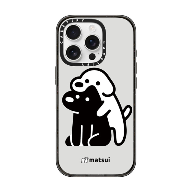 matsui x CASETiFY iPhone 16 Pro ケース ブラック インパクトケース MagSafe対応 Alright hold on!