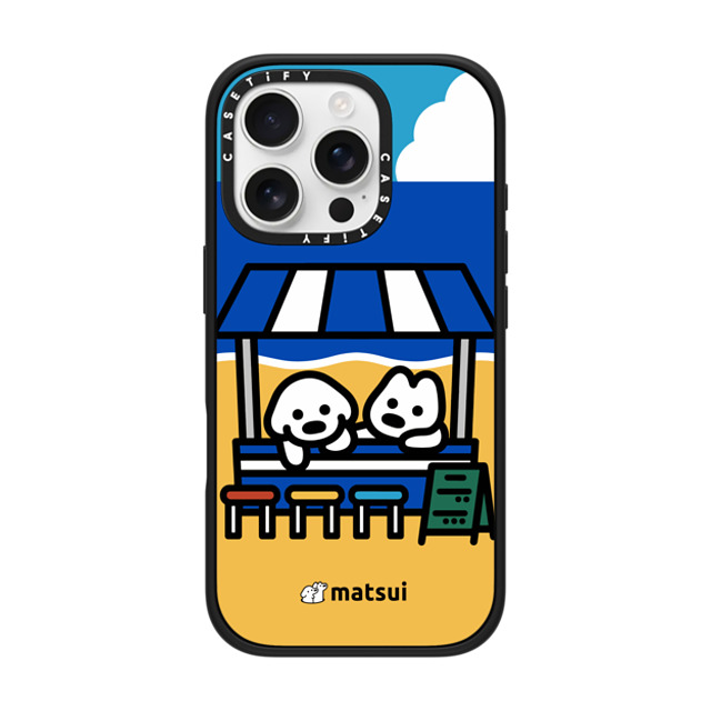 matsui x CASETiFY iPhone 16 Pro ケース マットブラック インパクトケース BEACH STORE