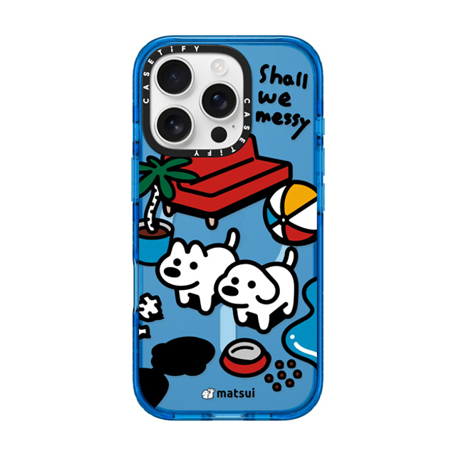 matsui x CASETiFY iPhone 16 Pro ケース スカイブルー インパクトケース MagSafe対応 matsui - Shall we messy