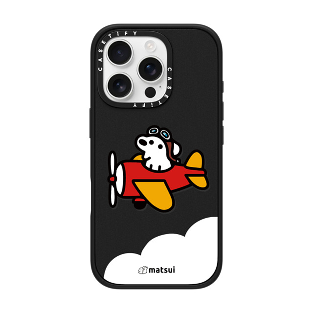 matsui x CASETiFY iPhone 16 Pro ケース マットブラック インパクトケース MagSafe対応 matsui - Flight