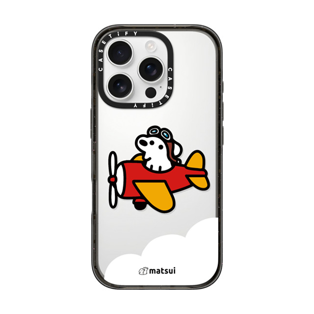 matsui x CASETiFY iPhone 16 Pro ケース ブラック インパクトケース matsui - Flight