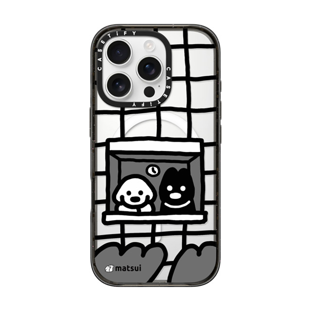 matsui x CASETiFY iPhone 16 Pro ケース ブラック インパクトケース MagSafe対応 matsui - Look outward