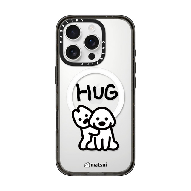 matsui x CASETiFY iPhone 16 Pro ケース ブラック インパクトケース MagSafe対応 matsui - HUG