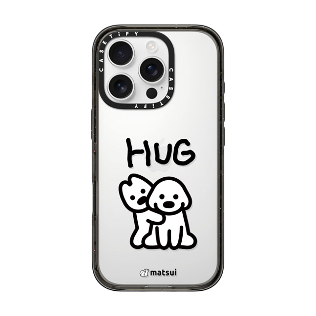 matsui x CASETiFY iPhone 16 Pro ケース ブラック インパクトケース matsui - HUG