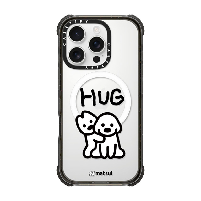 matsui x CASETiFY iPhone 16 Pro Case Black ウルトラ インパクトケース MagSafe 対応 matsui - HUG matsui x CASETiFY iPhone 16 Pro Case Black ウルトラ インパクトケース MagSafe 対応 matsui - HUG