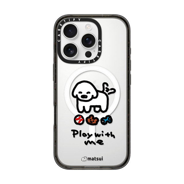 matsui x CASETiFY iPhone 16 Pro ケース ブラック インパクトケース MagSafe対応 matsui - Play with me