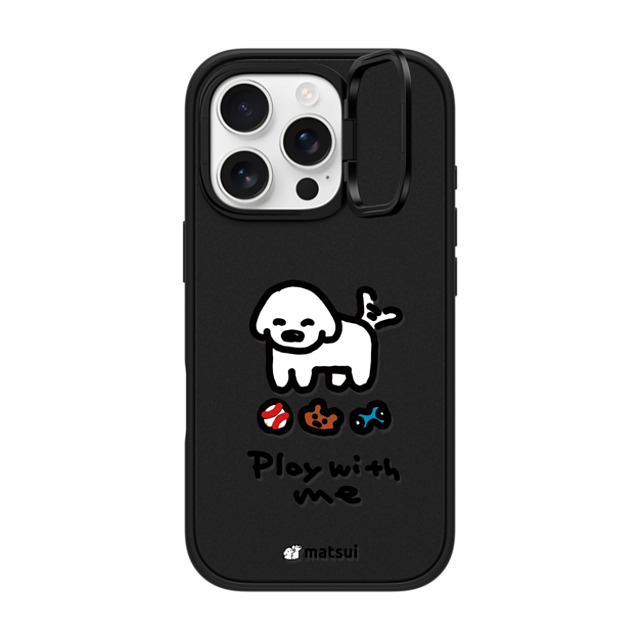 matsui x CASETiFY iPhone 16 Pro Case Matte Black インパクトリングスタンドケース MagSafe対応 matsui - Play with me