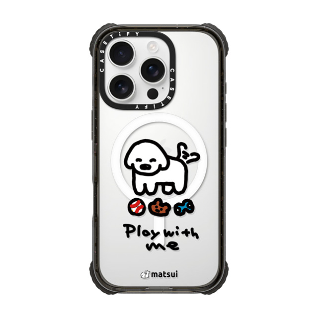 matsui x CASETiFY iPhone 16 Pro Case Black ウルトラ インパクトケース MagSafe 対応 matsui - Play with me matsui x CASETiFY iPhone 16 Pro Case Black ウルトラ インパクトケース MagSafe 対応 matsui - Play with me