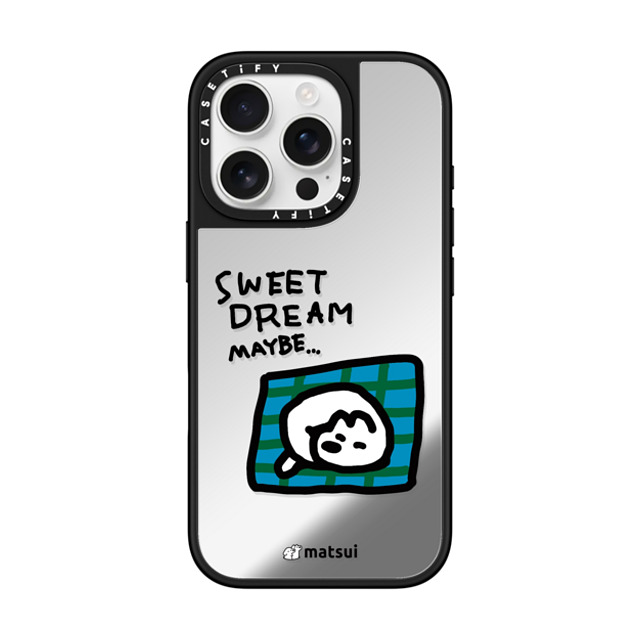 matsui x CASETiFY iPhone 16 Pro Case Silver on Black ミラーケース MagSafe対応 matsui - SWEET DREAM MAYBE. Back to School matsui x CASETiFY iPhone 16 Pro Case Silver on Black ミラーケース MagSafe対応 matsui - SWEET DREAM MAYBE. Back to School