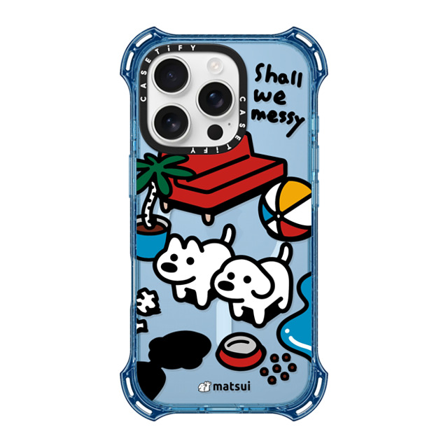 matsui x CASETiFY iPhone 16 Pro Case ベイビーブルー バウンスケース matsui - Shall we messy matsui x CASETiFY iPhone 16 Pro Case ベイビーブルー バウンスケース matsui - Shall we messy