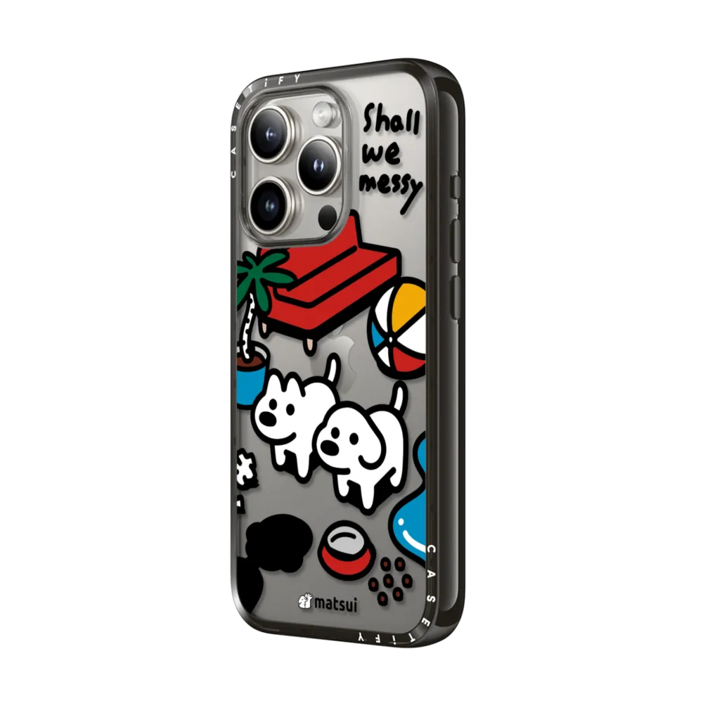 Compact iPhone 15 Pro Max Case - matsui - Shall we messy
