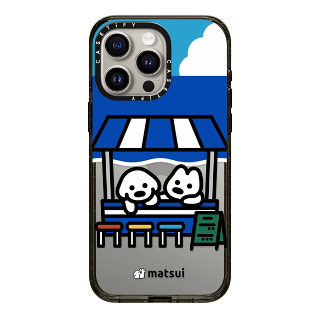 matsui x CASETiFY iPhone 15 Pro Max ケース ブラック インパクトケース BEACH STORE