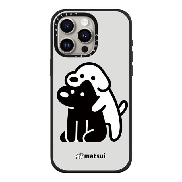 matsui x CASETiFY iPhone 15 Pro Max ケース マットブラック インパクトケース MagSafe対応 Alright hold on!