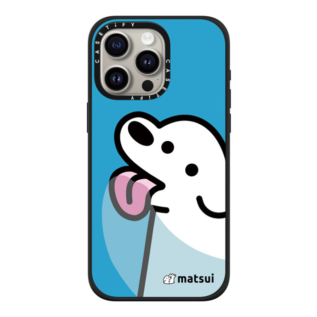 matsui x CASETiFY iPhone 15 Pro Max ケース マットブラック インパクトケース MagSafe対応 Lick