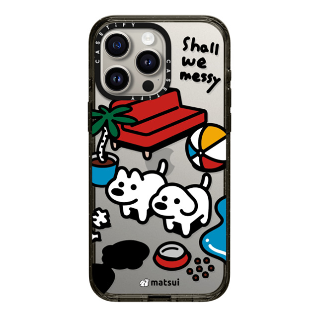 matsui x CASETiFY iPhone 15 Pro Max ケース ブラック インパクトケース matsui - Shall we messy