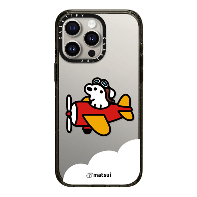 matsui x CASETiFY iPhone 15 Pro Max ケース ブラック インパクトケース matsui - Flight