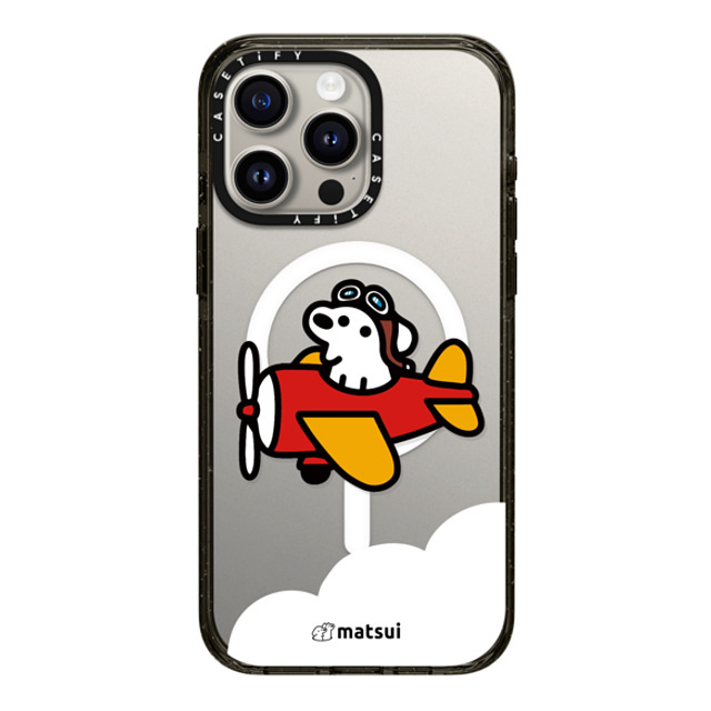 matsui x CASETiFY iPhone 15 Pro Max ケース ブラック インパクトケース MagSafe対応 matsui - Flight