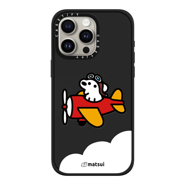 matsui x CASETiFY iPhone 15 Pro Max ケース マットブラック インパクトケース MagSafe対応 matsui - Flight