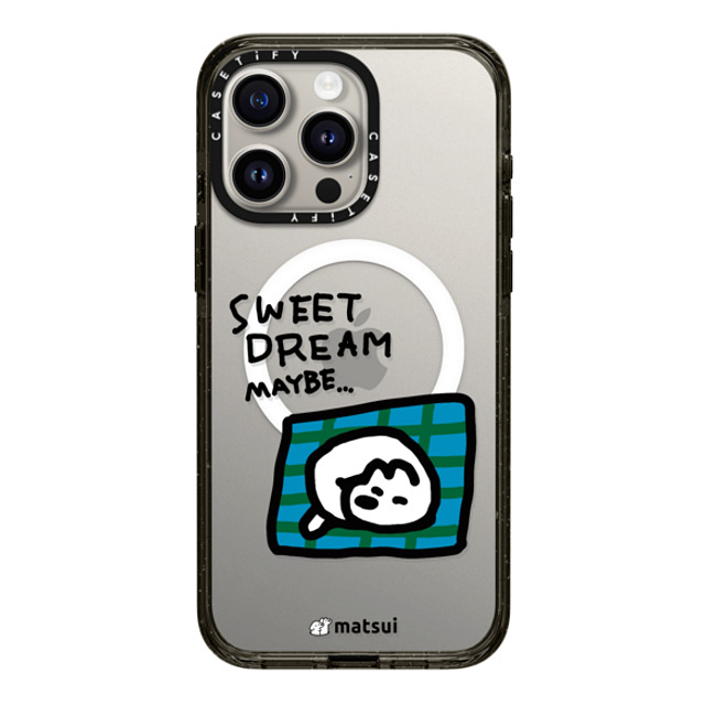 matsui x CASETiFY iPhone 15 Pro Max Case Black Impact Case MagSafe Compatible matsui - SWEET DREAM MAYBE. Father's Day matsui x CASETiFY iPhone 15 Pro Max Case Black Impact Case MagSafe Compatible matsui - SWEET DREAM MAYBE. Father's Day
