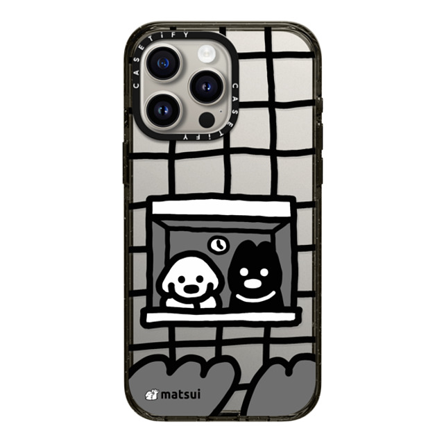 matsui x CASETiFY iPhone 15 Pro Max ケース ブラック インパクトケース matsui - Look outward