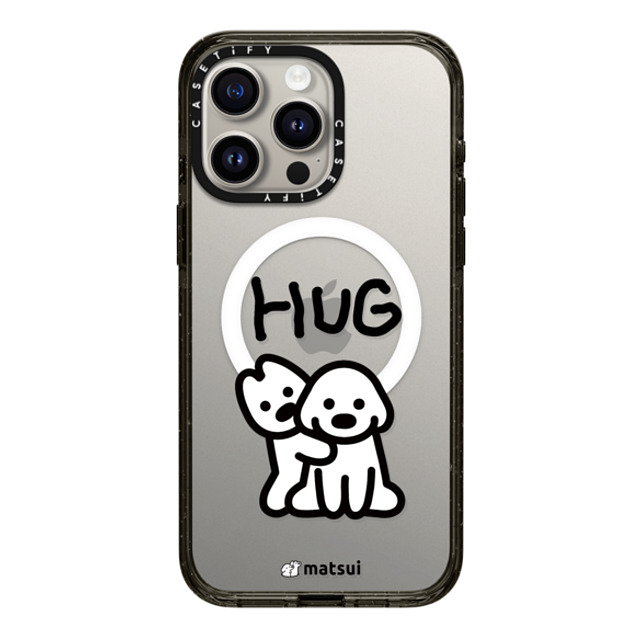 matsui x CASETiFY iPhone 15 Pro Max ケース ブラック インパクトケース MagSafe対応 matsui - HUG