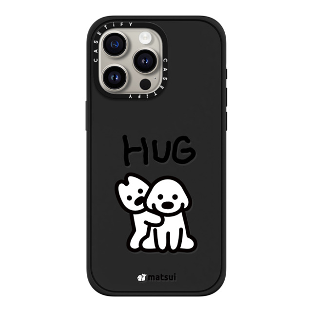 matsui x CASETiFY iPhone 15 Pro Max Case Matte Black Impact Case MagSafe Compatible matsui - HUG