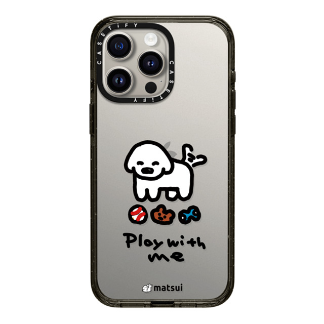 matsui x CASETiFY iPhone 15 Pro Max ケース ブラック インパクトケース matsui - Play with me