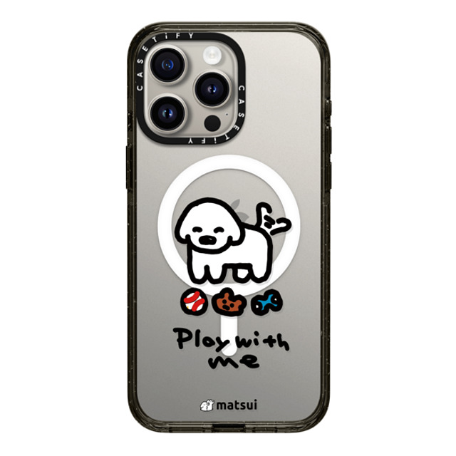 matsui x CASETiFY iPhone 15 Pro Max ケース ブラック インパクトケース MagSafe対応 matsui - Play with me