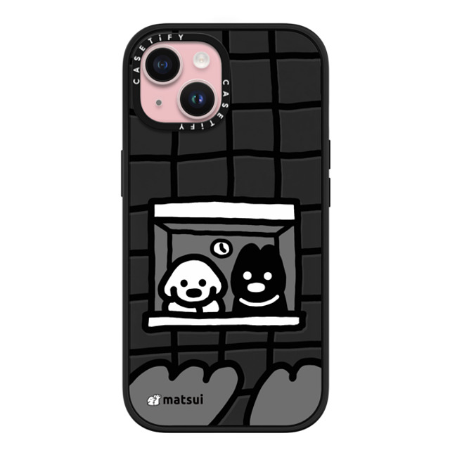 matsui x CASETiFY iPhone 15 ケース マットブラック インパクトケース MagSafe対応 matsui - Look outward