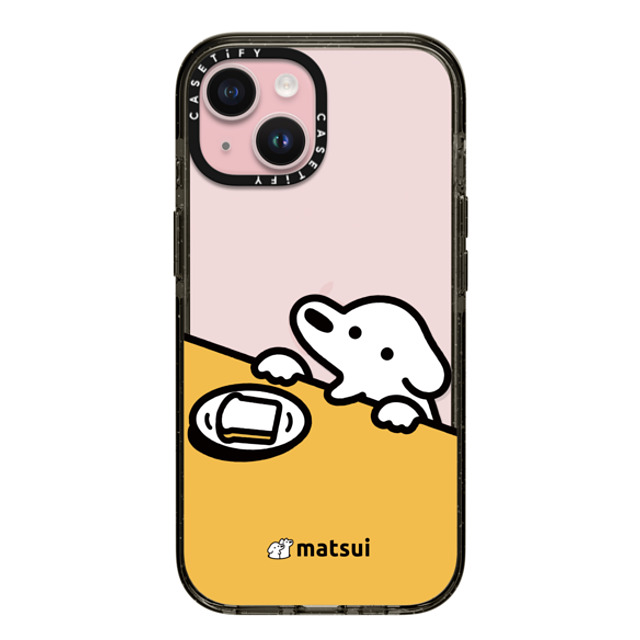 matsui x CASETiFY iPhone 15 ケース ブラック インパクトケース パン