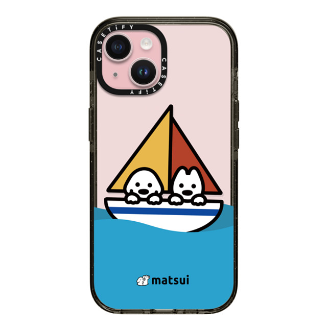 matsui x CASETiFY iPhone 15 ケース Dog,Animal ブラック インパクトケース Swaying Mother's Day matsui x CASETiFY iPhone 15 ケース Dog,Animal ブラック インパクトケース Swaying Mother's Day