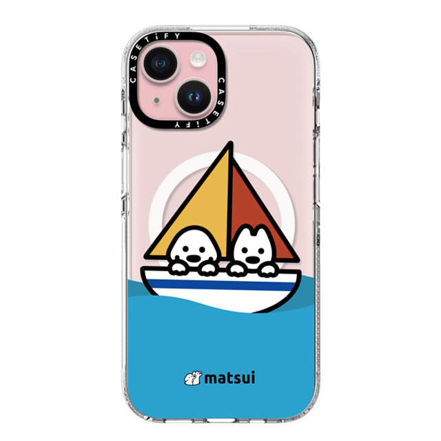 matsui x CASETiFY iPhone 15 ケース Dog,Animal クリア クリア ケース MagSafe対応 Swaying Father's Day matsui x CASETiFY iPhone 15 ケース Dog,Animal クリア クリア ケース MagSafe対応 Swaying Father's Day