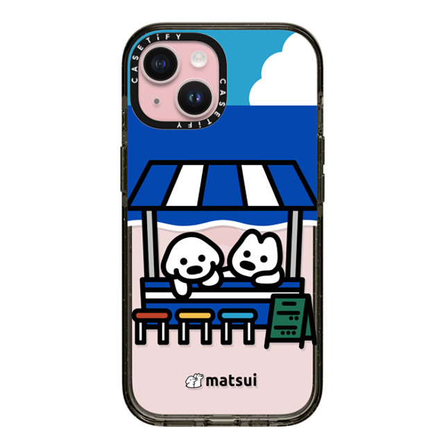 matsui x CASETiFY iPhone 15 ケース ブラック インパクトケース BEACH STORE