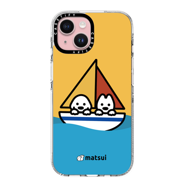 matsui x CASETiFY iPhone 15 Case Dog,Animal クリア クリア ケース MagSafe対応 Swaying Mother's Day matsui x CASETiFY iPhone 15 Case Dog,Animal クリア クリア ケース MagSafe対応 Swaying Mother's Day