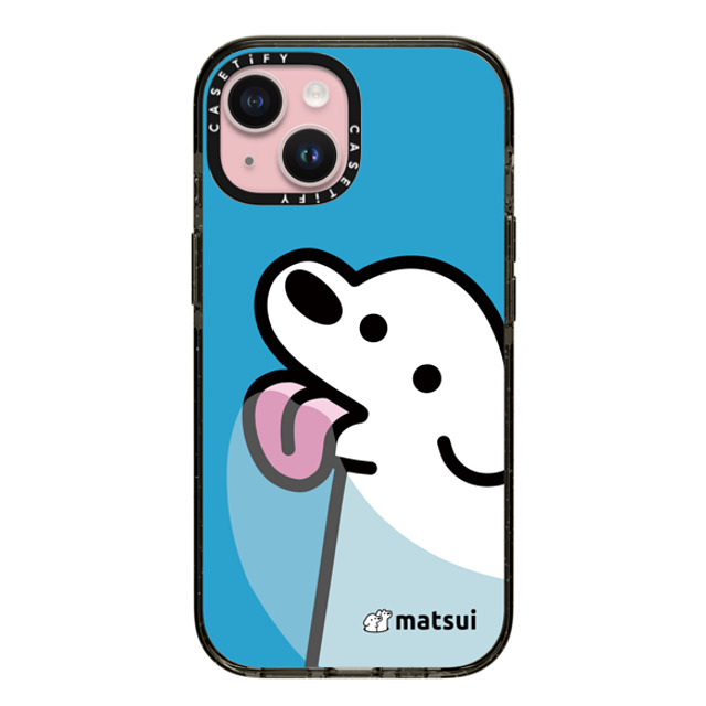 matsui x CASETiFY iPhone 15 ケース ブラック インパクトケース Lick