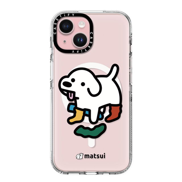 matsui x CASETiFY iPhone 15 ケース クリア クリア ケース MagSafe対応 Socks