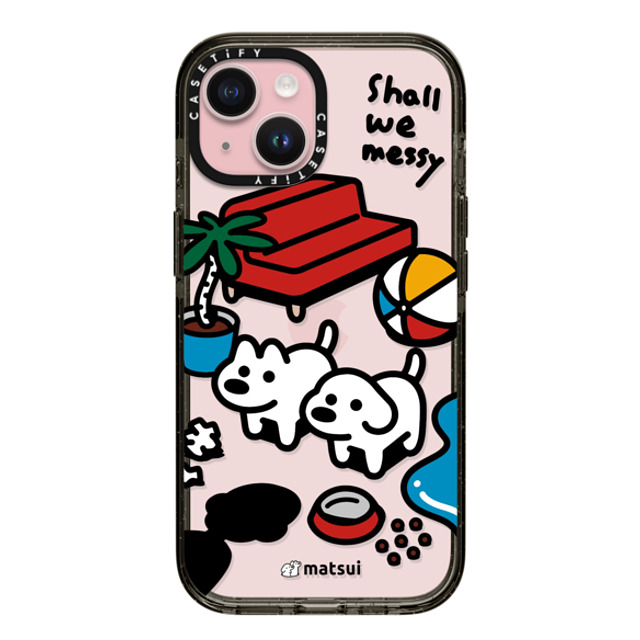 matsui x CASETiFY iPhone 15 ケース ブラック インパクトケース matsui - Shall we messy