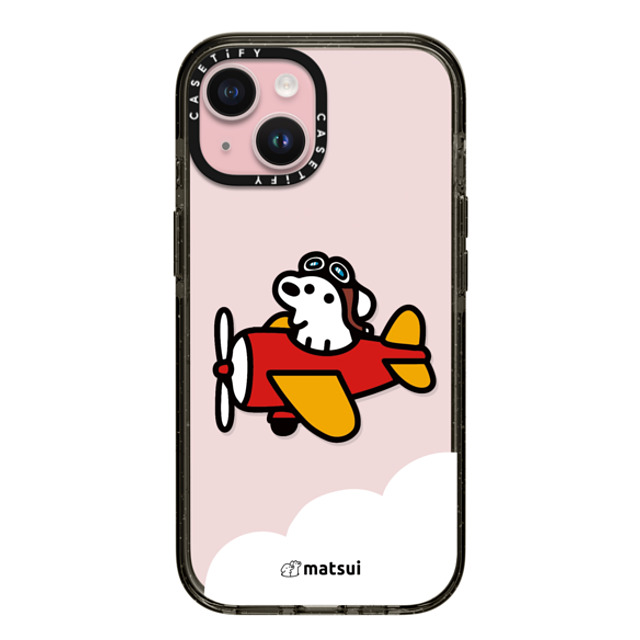 matsui x CASETiFY iPhone 15 ケース ブラック インパクトケース matsui - Flight