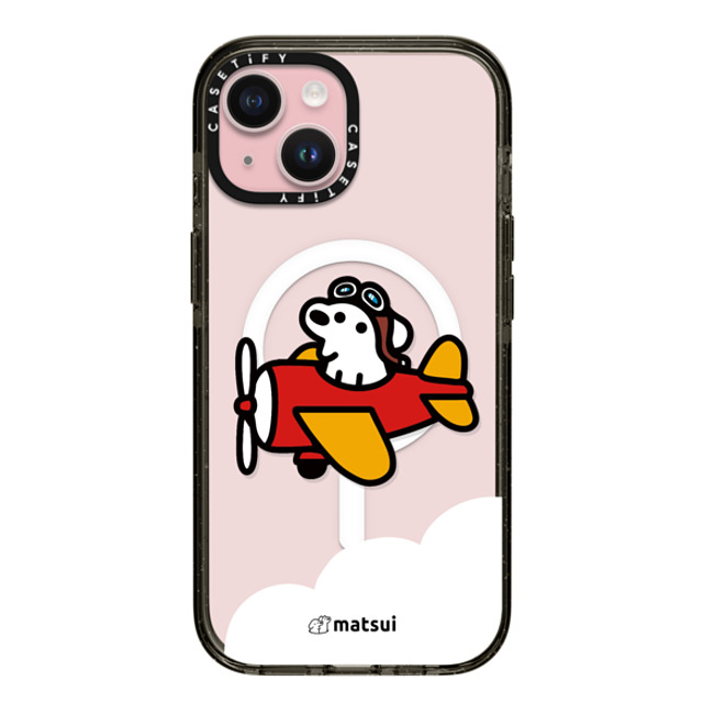 matsui x CASETiFY iPhone 15 ケース ブラック インパクトケース MagSafe対応 matsui - Flight