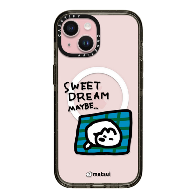 matsui x CASETiFY iPhone 15 ケース ブラック インパクトケース MagSafe対応 matsui - SWEET DREAM MAYBE. Back to School matsui x CASETiFY iPhone 15 ケース ブラック インパクトケース MagSafe対応 matsui - SWEET DREAM MAYBE. Back to School