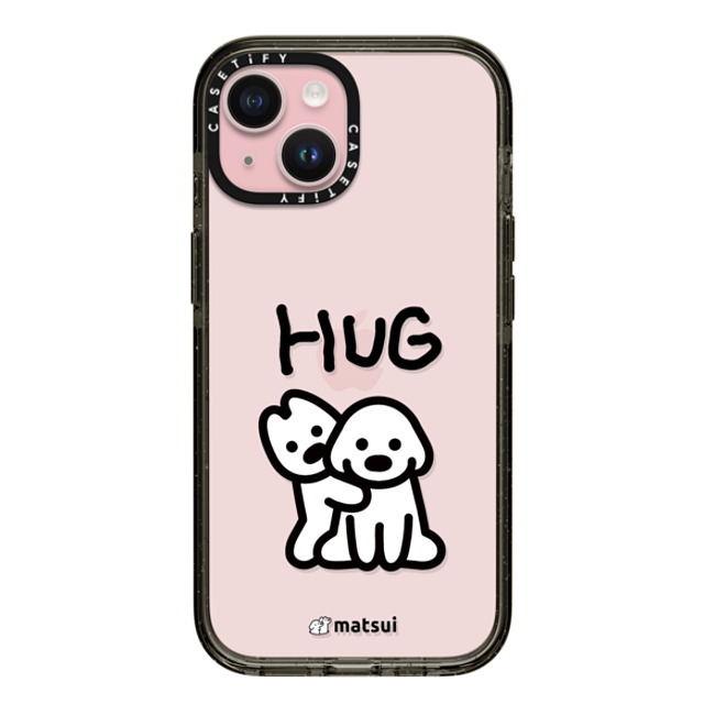 matsui x CASETiFY iPhone 15 ケース ブラック インパクトケース matsui - HUG