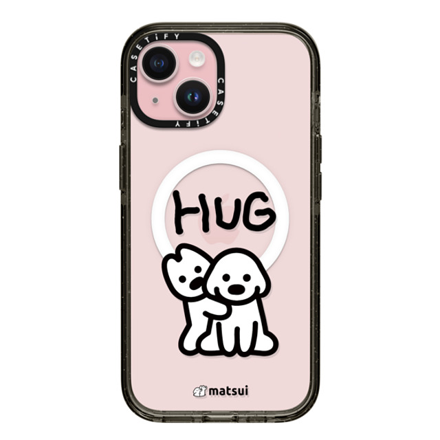 matsui x CASETiFY iPhone 15 ケース ブラック インパクトケース MagSafe対応 matsui - HUG