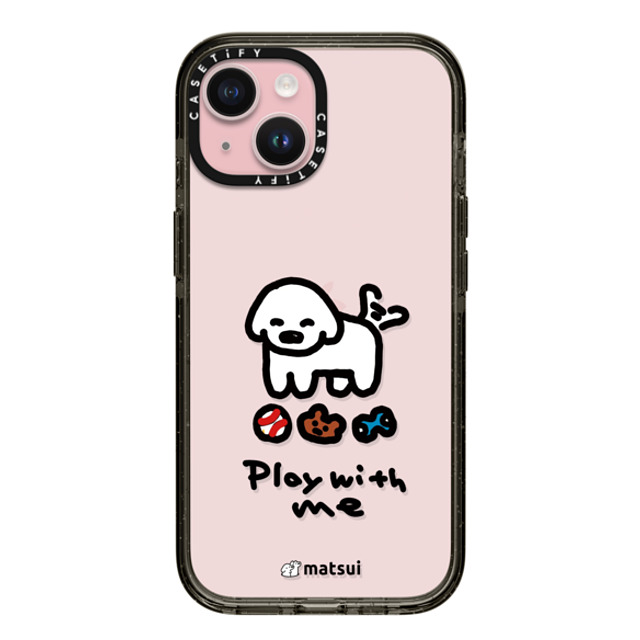 matsui x CASETiFY iPhone 15 ケース ブラック インパクトケース matsui - Play with me